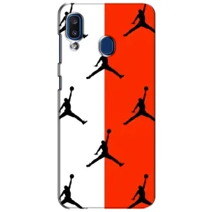 Чехлы для Samsung Galaxy a20 2019 (A205F) - с картинкой JORDAN (AlphaPrint) (Лого Джордан)