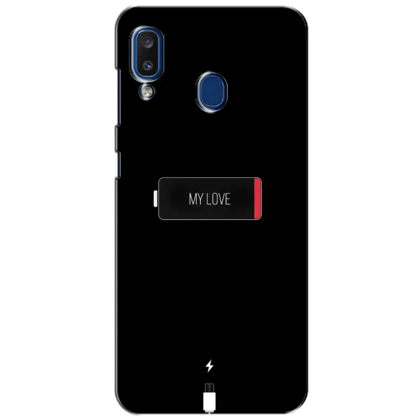 Чехол с принтом «Love battery» для Samsung Galaxy a20 2019 (A205F)