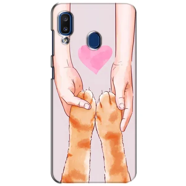 Чехол с принтом «Любовь к котикам» для Samsung Galaxy a20 2019 (A205F)