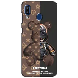 Круті Чохли Луі Віттон для Samsung Galaxy a20 2019 (A205F) (AlphaPrint) (Ведмідь Луі Вітон)