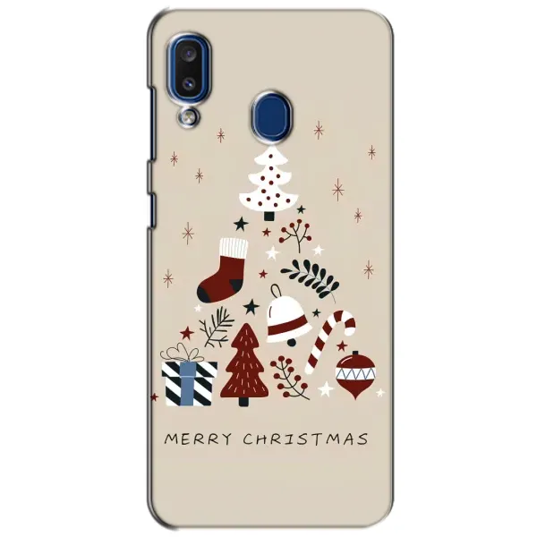 Чехол с принтом «Merry Christmas» для Samsung Galaxy a20 2019 (A205F) Чехол с принтом «Merry Christmas» для Samsung Galaxy a20 2019 (A205F)