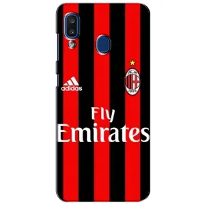 Чохли для Samsung Galaxy a20 2019 (A205F) (VPrint) - Футбольні клуби (Milan)