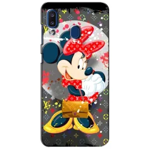Чехол Disney Mouse Samsung Galaxy a20 2019 (A205F) (PREMIUMPrint) (Minni с бантиком)