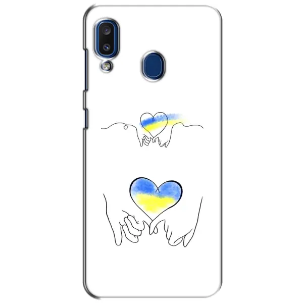 Чохол з принтом «Мир Україні» для Samsung Galaxy a20 2019 (A205F)