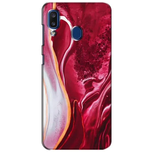 Чехол с принтом «Мрамор красный» для Samsung Galaxy a20 2019 (A205F)