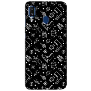 Новорічні, Святкові Чохли для Samsung Galaxy a20 2019 (A205F) - 2024 год (Новорічний фон)