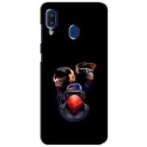 Чохол з Мавпами Samsung Galaxy a20 2019 (A205F) - (AlphaPrint) (Три мавпи)