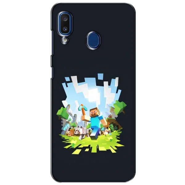 Чехол с принтом «персонажи Minecraft» для Samsung Galaxy a20 2019 (A205F)