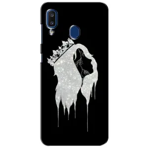 Чохол з Короною Samsung Galaxy A20 2019 (А205F) - (AlphaPrint) (Принцеса)
