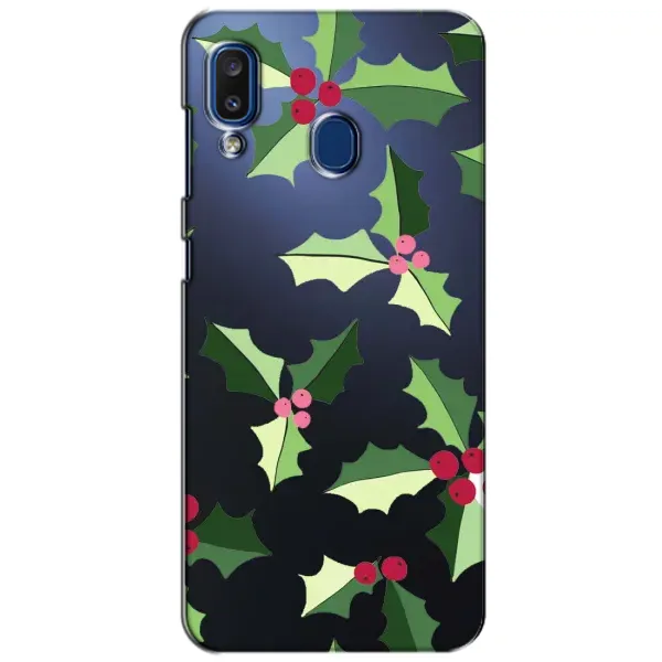 Чехол с принтом «Рождественский фон» для Samsung Galaxy a20 2019 (A205F)