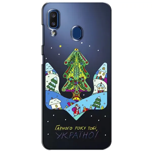 Чехол с принтом «Рождественский герб» для Samsung Galaxy a20 2019 (A205F)