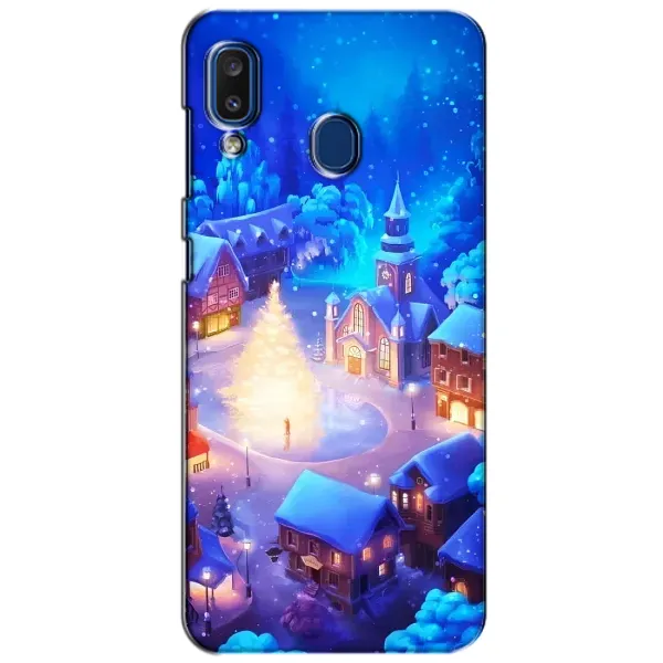 Чехол с принтом «Рождественский город» для Samsung Galaxy a20 2019 (A205F)