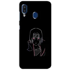 Чохли на тему: Ітачи Учіха для Samsung Galaxy a20 2019 (A205F) (AlphaPrint) (силует Ітачі)