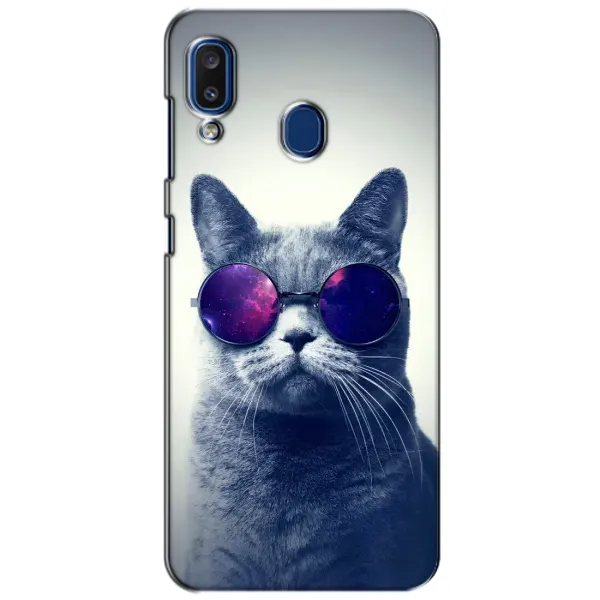 Чохол з принтом «Стильний кіт» для Samsung Galaxy a20 2019 (A205F)
