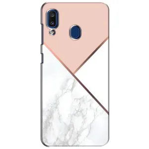 Мраморний чехол на Samsung Galaxy a20 2019 (A205F) (VPrint) (Тройний мрамор)