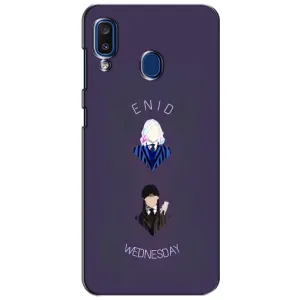 Чехлы Венсдей на Samsung Galaxy a20 2019 (A205F) Уэнсдей (AlphaPrint) (Уэнздей и подруга)