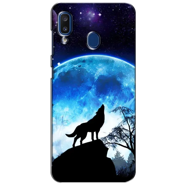 Чохол з принтом «Вовк на місяць» для Samsung Galaxy a20 2019 (A205F)