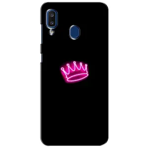 Чохол з Короною Samsung Galaxy A20 2019 (А205F) - (AlphaPrint) (Яскрава корона)