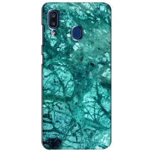 Мраморний чехол на Samsung Galaxy a20 2019 (A205F) (VPrint) (Зелений мрамор)