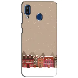 Новорічні, Святкові Чохли для Samsung Galaxy a20 2019 (A205F) - 2024 год (Зимове місто)