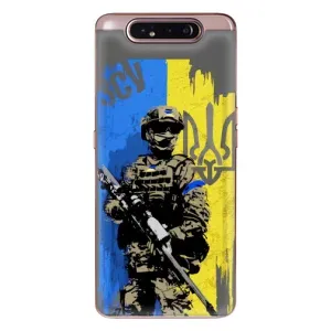 Чехлы с картинкой ЗСУ для Samsung Galaxy a80 2019 ( A805F ) (AlphaPrint) (АРТ солдат)