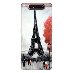 Чехол Эйфелева Башня для Samsung Galaxy a80 2019 ( A805F ) - (AlphaPrint) (Башня в Париже)