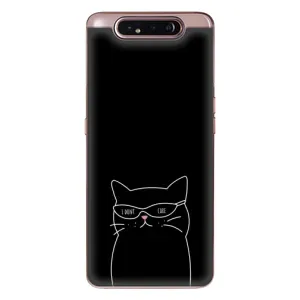 Чохол з принтом «Байдужий кіт» для Samsung Galaxy a80 2019 ( A805F )