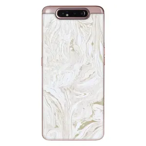 Мраморний чехол на Samsung Galaxy a80 2019 ( A805F ) (VPrint) (Білий мрамор)