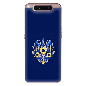Чохли для Samsung Galaxy a80 2019 ( A805F ) Укр. Символіка (AlphaPrint) (Квітковий Герб)