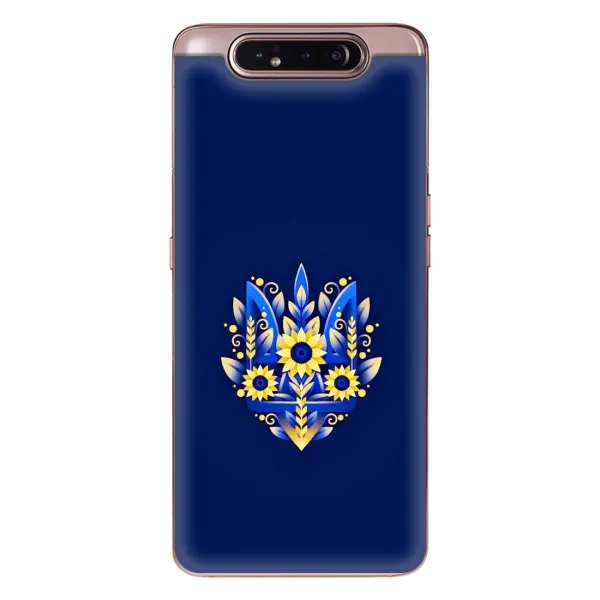 Чохол з принтом «Квітковий Герб» для Samsung Galaxy a80 2019 ( A805F )