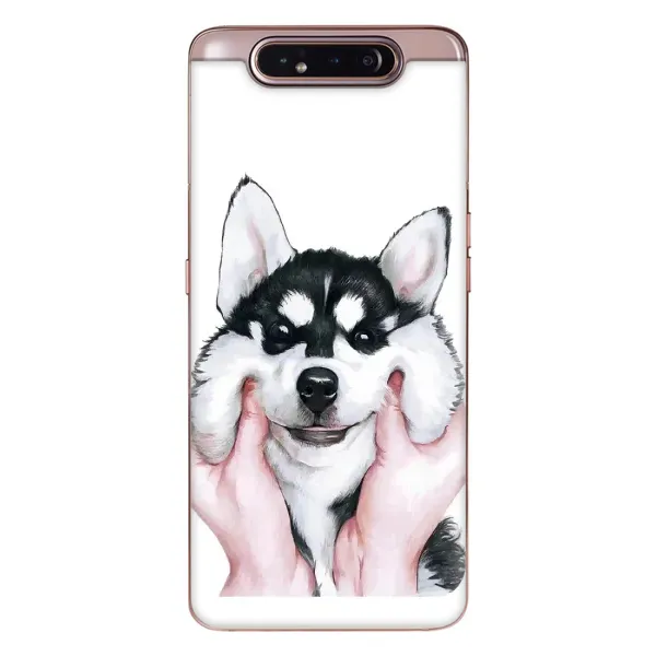 Чохол з принтом «Радісний Хаскі» для Samsung Galaxy a80 2019 ( A805F ) Чохол з принтом «Радісний Хаскі» для Samsung Galaxy a80 2019 ( A805F )