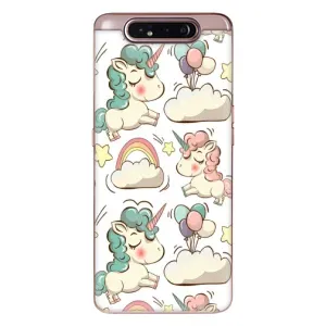 Чохол для Самсунг Галаксі A80 2019 ( A805F ) - (Єдинорожки - Новинки) (AlphaPrint) (Єдиноріжки)