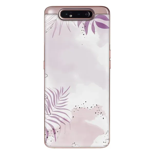 Чохол з принтом «Фіолетове листя» для Samsung Galaxy a80 2019 ( A805F )