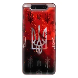 Украинские Чехлы для Samsung Galaxy a80 2019 ( A805F ) с картинкой УПА (AlphaPrint) (ГЕРБ УПА)