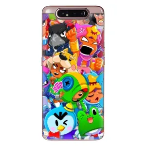 Чехол для Samsung Galaxy a80 2019 ( A805F ) Бравл Старс (VPrint) (Герої Бравл Старс)