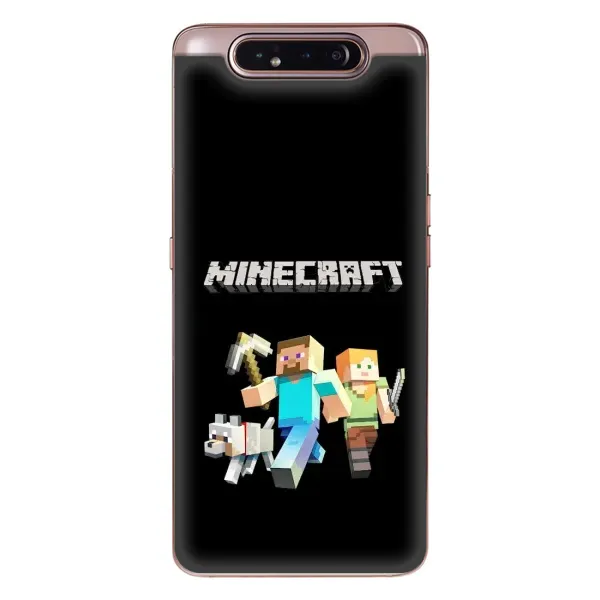 Чохол з принтом «герої Minecraft» для Samsung Galaxy a80 2019 ( A805F ) Чохол з принтом «герої Minecraft» для Samsung Galaxy a80 2019 ( A805F )