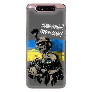 Чехлы с картинкой ЗСУ для Samsung Galaxy a80 2019 ( A805F ) (AlphaPrint) (Героям Слава)
