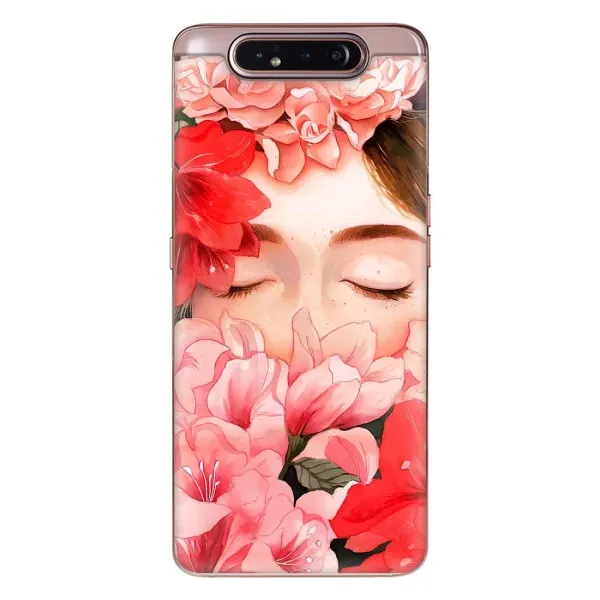Чехол с принтом «Глаза в цветах» для Samsung Galaxy a80 2019 ( A805F )