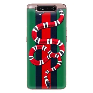 Чехлы ГУЧЧИ для Самсунг Галакси A80 2019 ( А805Ф ) (AlphaPrint) (Gucci змия)