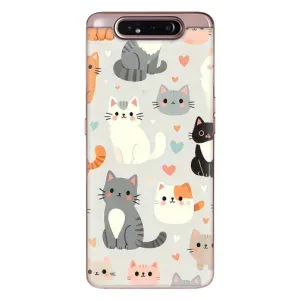 Чохол з принтом «Колаж котів» для Samsung Galaxy a80 2019 ( A805F )
