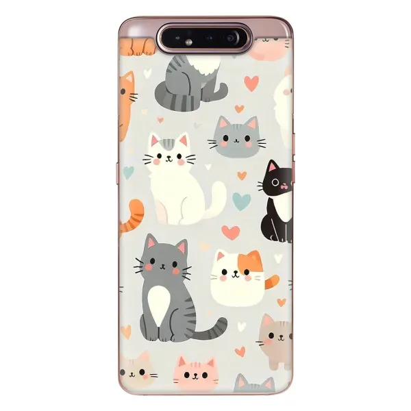 Чохол з принтом «Колаж котів» для Samsung Galaxy a80 2019 ( A805F )