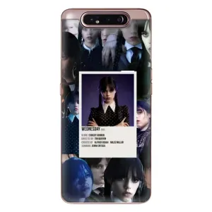 Чехлы Венсдей на Samsung Galaxy a80 2019 ( A805F ) Уэнсдей (AlphaPrint) (коллаж Уэнздей)