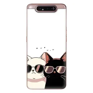 Чохол з принтом «Коти в окулярах» для Samsung Galaxy a80 2019 ( A805F )