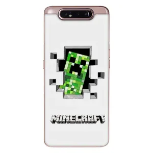 Чохол Майнкрафт на Samsung Galaxy a80 2019 ( A805F ) (AlphaPrint) Minecraft (кріпер Майнкрафт)