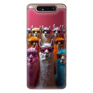Чохол з принтом «Лами в окулярах» для Samsung Galaxy a80 2019 ( A805F )
