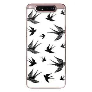 Чохол з пташками на Samsung Galaxy a80 2019 ( A805F ) (VPrint) (Ластівки)