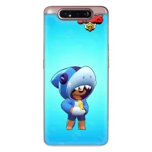 Чехол для Samsung Galaxy a80 2019 ( A805F ) Бравл Старс (VPrint) (Леон акула)