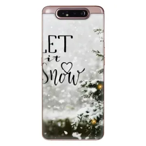 Новорічні, Святкові Чохли для Samsung Galaxy a80 2019 ( A805F ) - 2024 год (Let it snow)