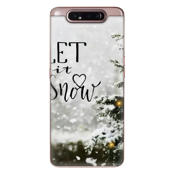 Чехол с принтом «Let it snow» для Samsung Galaxy a80 2019 ( A805F ) Чехол с принтом «Let it snow» для Samsung Galaxy a80 2019 ( A805F )