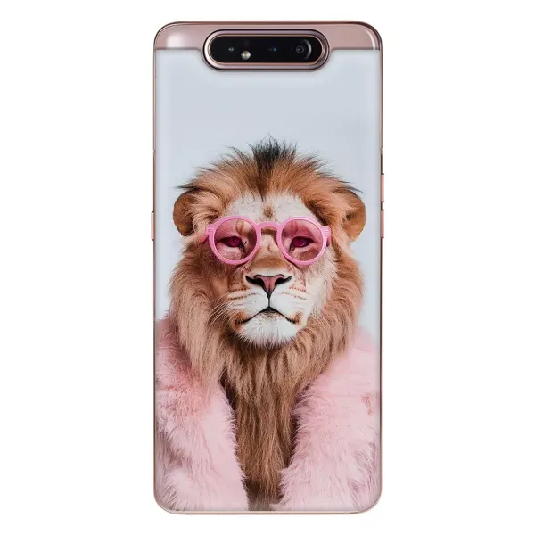 Чохол з принтом «Лев в окулярах» для Samsung Galaxy a80 2019 ( A805F ) Чохол з принтом «Лев в окулярах» для Samsung Galaxy a80 2019 ( A805F )